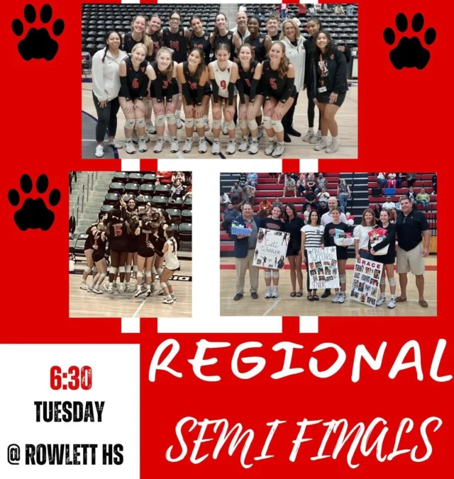 WWHS Volleyball is making history!! Come show your support this Tuesday!! ⤵️

Since 1995 Woodrow volleyball hasn’t advanced to Regional Semi Finals but here we are in 2024 making history. We need fans to cheer them on Tuesday at Rowlett High school vs Lovejoy. Let’s pack the house!